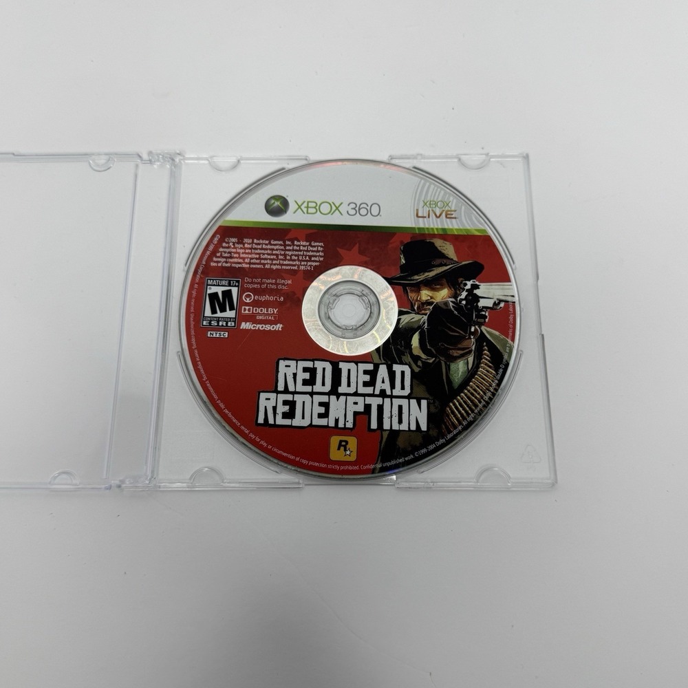 Red Dead Redemption (Microsoft Xbox 360, 2010) Disc Only Tested Working